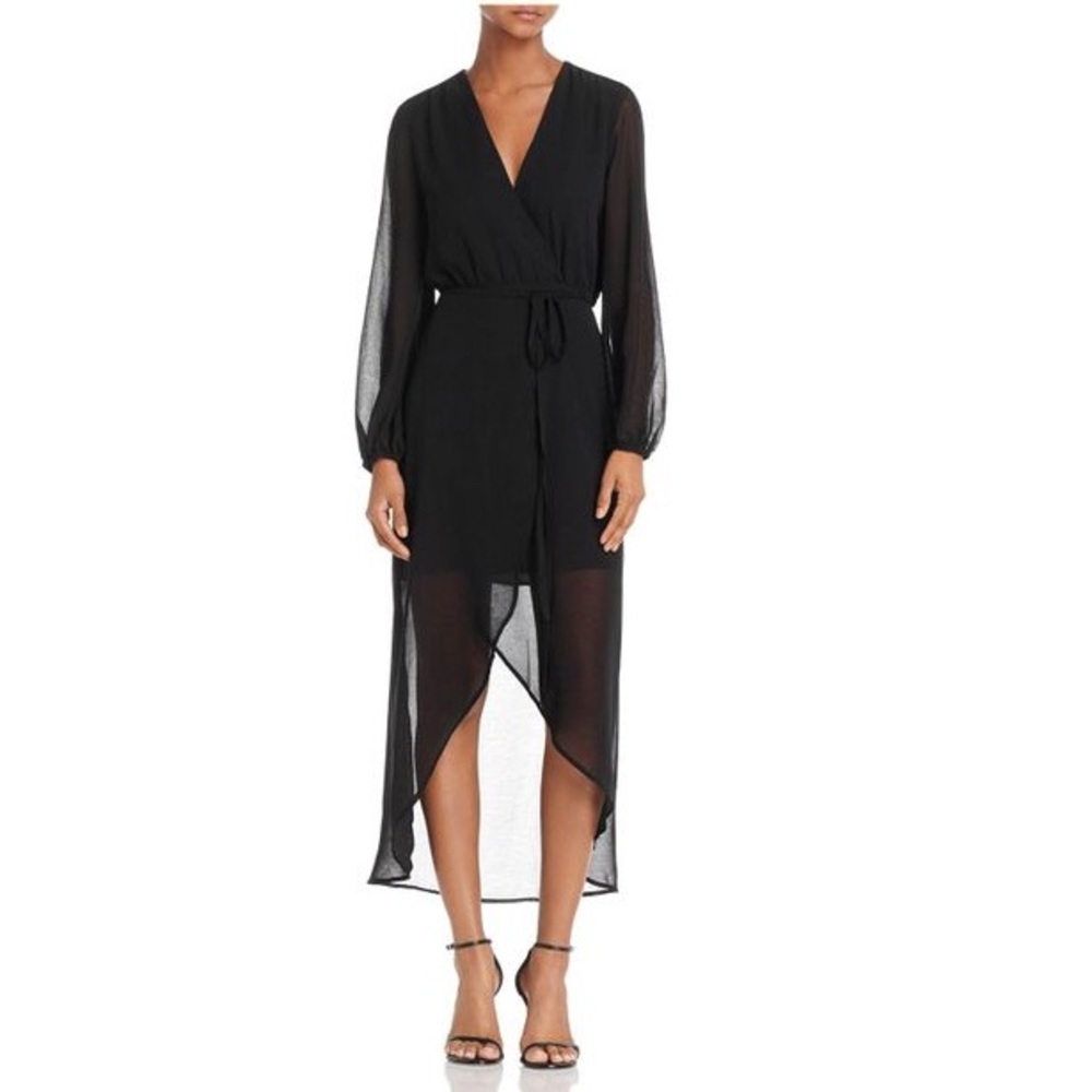 Bardot Chiffon Wrap Dress